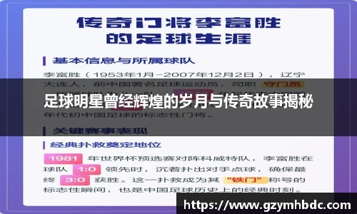 足球明星曾经辉煌的岁月与传奇故事揭秘
